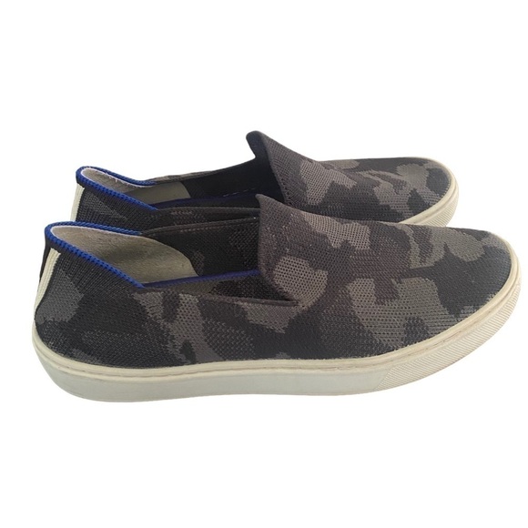 Rothy’s The Original Slip on Sneaker blue and gray camouflage Size 6.5 - Picture 5 of 9